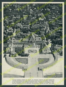 Luftbild Danzig Seebad Zoppot Kurhaus Steg Ostsee Leuchtturm Sopot Pommern 1939 - Bild 1 von 2
