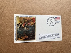 US 1981 Am Bicentennial Event Cover(162) +Sharon Springs Swamp + Silk Cachet - Picture 1 of 1