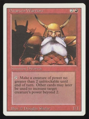 MTG Revised Edition Dwarven Warriors - Image 1 of 2