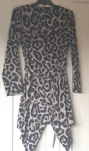 Boohoo Dress Size 12 Petite Animal Print - Picture 1 of 7