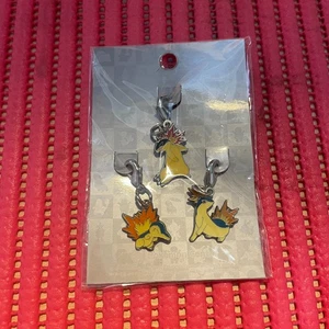 Pokemon Center Cyndaquil Quilava Typhlosion Metal Keychain Charm Set c619 - Picture 1 of 2