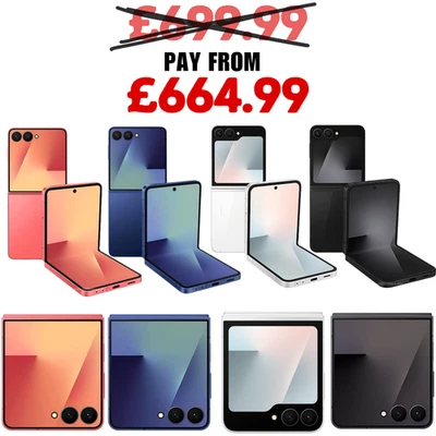 Samsung Galaxy Z Flip7 & Z Flip 7 FE 256GB Unlocked AI Smartphone All Colors A++ - Image 1 of 2