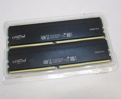 Crucial Pro RAM DDR4 32GB 2X16GB 3200 UDIMM DDR4-3200 32GB Intel XMP 2.0 - Image 1 of 4
