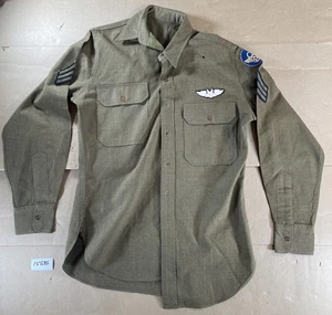 Camisa utilitaria del ejército de los Estados Unidos USAAF 8ª Fuerza Aérea Parche Segunda Guerra Mundial Militar 15G86 - Imagen 1 de 11