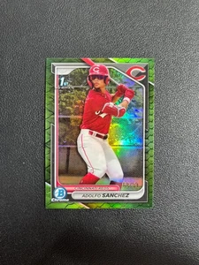 2024 Bowman Chrome #BCP-252 Adolfo Sanchez 1st Green Reptilian 68/99 BJNN - Picture 1 of 5