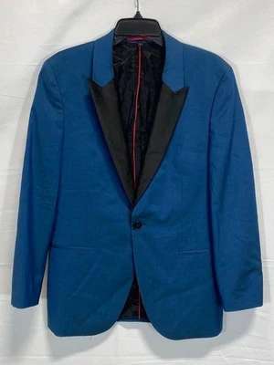 Blazer de esmoquin de lana azul Hugo Boss para hombre talla 38 Foto 1 de 4