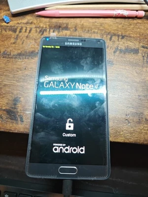 Samsung Galaxy Note 4 SM-N910V - 32 GB - Black (Verizon + GSM unlocked)-Used - Image 1 of 4