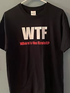 WTF Where’s The Fireball? 2-seitiges T-SHIRT Herren Medium Dragon WTF schwarz Tee NEU - Bild 1 von 10
