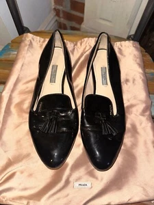Vintage Prada Black Patent Leather Loafer - Picture 1 of 5