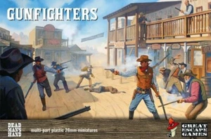 Western Gunfighters 28mm 1/56 scale 1 sprue unboxed Great Escape Games , Cowboys - Picture 1 of 3