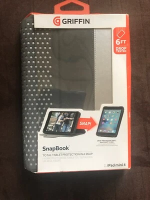 iPad mini 4 gray Griffin Snap Book Cover New Free Shipping - Image 1 of 4