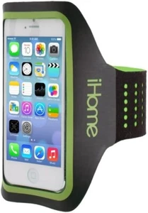 iHome Adjustable Smartphone Running Armband Neon Green Black OS - Picture 1 of 11