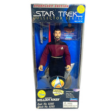 Playmates 1995 Star Trek Collector Series WILLIAM RIKER 6285 Starfleet Ed 9" NOS