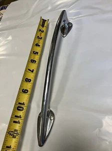 Vintage Wooden RUNABOUT Boat Grab handle streamline chrome PERKO Chris Craft - Foto 1 di 13