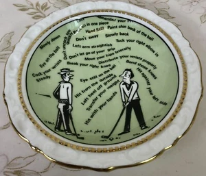 Vintage Golfing Trinket Dish, Ashtray, Pin Dish, Target Golf 1971, Paragon China - Picture 1 of 11