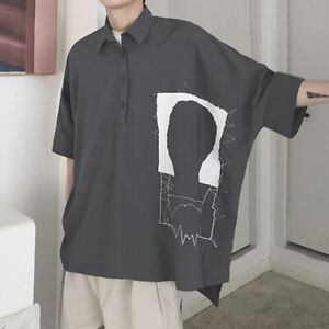 Korean Japanese fashion yohji yamamoto style oversized shirt (C09)