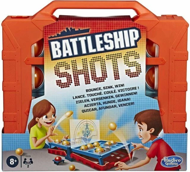 Hasbro Battleship Shots Strategy Ball-Bouncing Game (E8229)