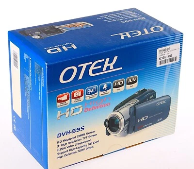 OTEK Camcorder Video Camera DVH-595 NOS Boxed 5MP CMOS RRP $RRP $399 - Image 1 of 4