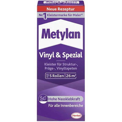 Metylan MPVS4 Papier Peint Pâte 180g pour Vinyle Texturé Lourd Papiers Peints - Photo 1/2