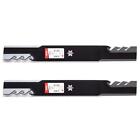 2Pk Usa Toothed Mulching Mower Blades For 42" Craftsman T210 13An77xs093