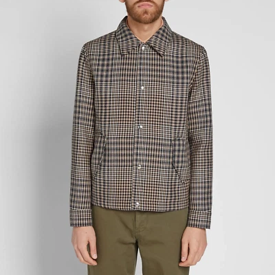 AMI CHECKED WOOL COACH JACKET - Image 1 of 4