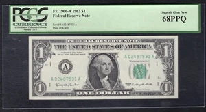 (12) NOTE COMPLETE DISTRICT SET 1963 $1 FRN’S PCGS UNCIRCULATED 64PPQ-68PPQ - Picture 1 of 12