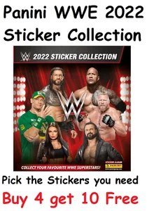 WWE 2022 Panini Sticker Collection Scegli gli adesivi di cui hai bisogno allora ora per sempre - Foto 1 di 3
