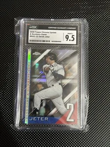 2020 Topps Chrome Update - A Numbers Game No. NGC22 Derek Jeter CGC 9.5 - Picture 1 of 2