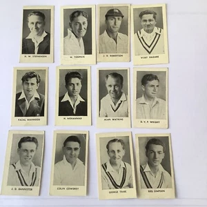 D C Thompson 1956 Rover Wizard Hotspur Worlds Best Cricketers 18 Cards B - Picture 1 of 4