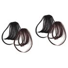4 Pcs Clip On Bangs Clip Women Hair Extensions Hair Fringe Hairpiece Fake