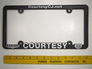 Marco de matrícula de DISTRIBUIDOR CORTESÍA CHRYSLER JEEP Coatesville PA Z268A11 - Imagen 1 de 1