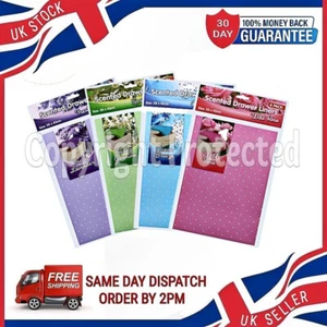 PACK OF 4 SCENTED PERFUMED FRAGRANCED PERFUME DRAWER DRAW LINERS INSERTS FRESHEN - Picture 1 of 9