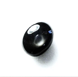 NICE 7 x 5 x 3.75mm oval cut 1.61cts 1970's Black Star Sapphire India # 6 - Picture 1 of 2