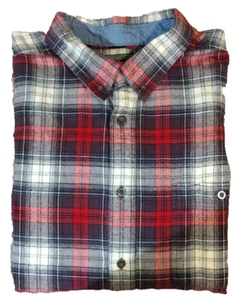 Camisa de franela con botones de manga larga Woolrich para hombre roja blanca y negra talla 2XL - Imagen 1 de 6