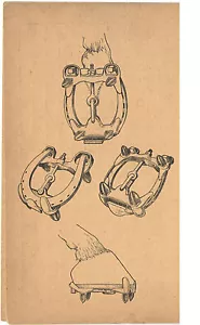DELAWARE HORSE SHOE CO VOLANTE PUBLICITARIO VINTAGE AÑOS 1910! ¡SOBREZAPATOS DE HERRADURA! - Imagen 1 de 8