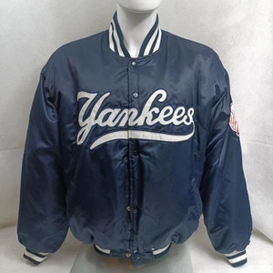 NY Yankees Authentic Diamond Collection Starter Satin Bomber Jacket Read Descrip - Picture 1 of 23
