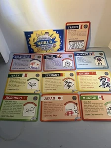 Complete SET 10 Disney World Showcase NEW Epcot Kidcot Cards  + Postcard  - Picture 1 of 5