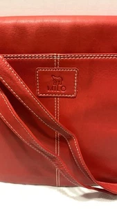 MILO Red Leather Crossbody Purse - Picture 1 of 14
