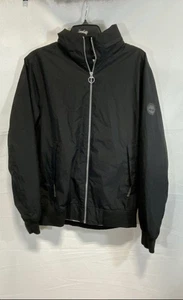 Timberland Black Waterproof Bomber Full Zip Packable Jacket Men's M - Picture 1 of 7