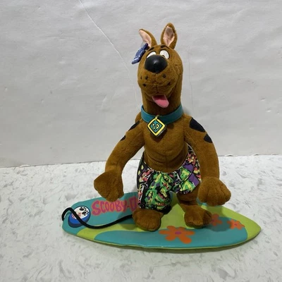 Peluche Scooby Doo vintage con tabla de surf 1999 por Applause 12" Posable Foto 1 de 4