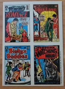 Pegatinas de portada de cómic Topps 1969 Young Romance, Lois Lane, Binky's, Witching (b1 - Imagen 1 de 2