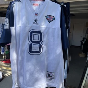 Authentic Troy Aikman Mitchell & Ness 1994 Dallas Cowboys Jersey 60 XXXXL - Picture 1 of 6