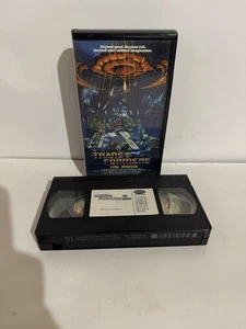 Vintage Transformers The Movie 1986 VHS 1999 Rhino Home Video Tested Works - Foto 1 di 6