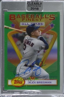2018 Topps Clearly Authentic 1993 Finest Stars /99 Alex Bregman #93FSA-ABR Auto - Image 1 of 2