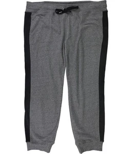 Calvin Klein Womens Velour Stripe Casual Jogger Pants, Grey, Plus Size, 3X - Picture 1 of 3