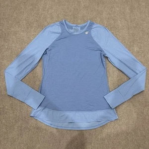 Sweaty Betty Women's Size Small Blue Breeze Merino Long Sleeve Run Top *READ - Picture 1 of 12