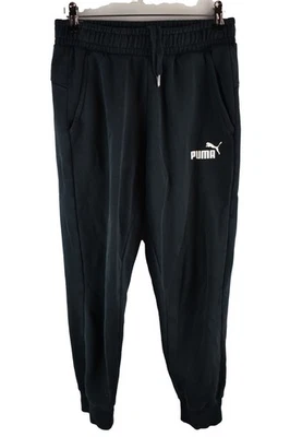 Puma Para Hombres Negro Cónico Puños Chándal Parte Inferior Joggers Deportes Talla S Foto 1 de 4