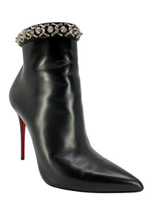 Christian Louboutin Booty Chain 100 Ankle Boots Size 8 - Picture 1 of 6