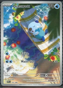 2025 Pokemon SV: WHT EN-White Flare #105/086 Oshawott - Picture 1 of 2