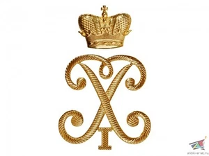 Peter I the Great Monogram Cypher on Eupalets BIG gold silver Imperial Russian - Picture 1 of 4